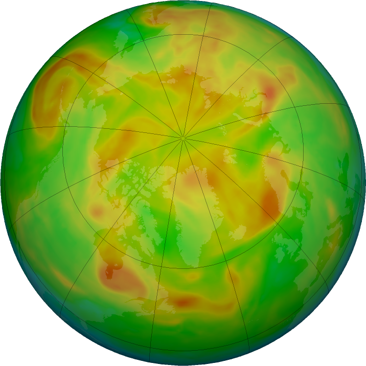 Arctic ozone map for 30 May 2019